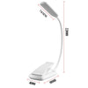 8027-1  9 LEDs Reading Lamp Music Score Clip Light, White, Black