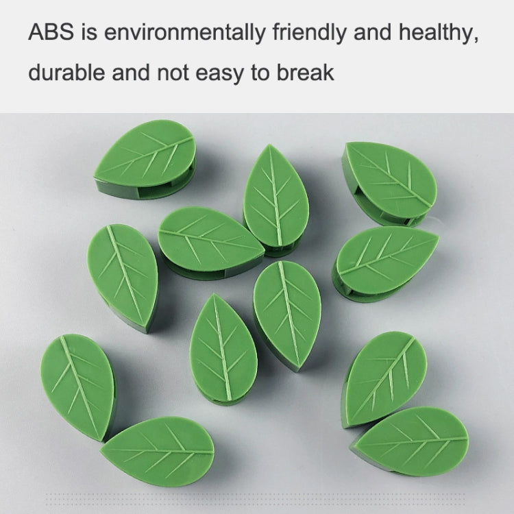 10pcs /Pack Vines Green Plants Indoor Finishing Clips Green Dill Fixer, 100 PCS