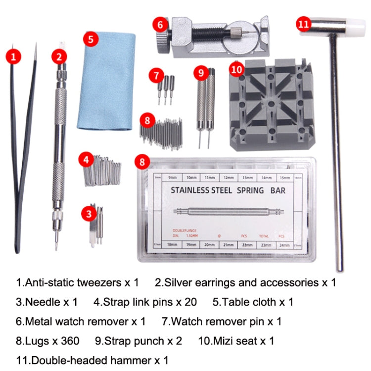 390 in 1 Metal Watch Chain Remover Set, 390 in 1