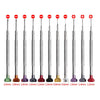3 PCS LSD5075 Color Screwdriver Watch Repair Tool, 0.6mm Word, 0.8mm Word, 1.0mm Word, 1.2mm Word, 1.4mm Word, 1.6mm Word, 1.8mm Word, 2.0mm Word, 1.2mm Crosshead, 1.4mm Crosshead, 1.6mm Crosshead