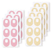 Latex Anti-Wear Callus Protection Sticker, Pink Elliptical, Skin Color Elliptical