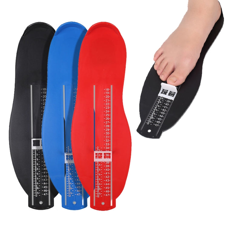 Adult Foot Gauge Universal Measuring Instrument, Red, Black, Blue