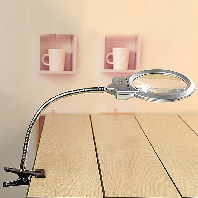 MG15122-2B 2.25X / 5X Clip-On Magnifier With LED Light, 2.25X / 5X