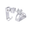 Space Aluminum Shower Base Bracket, With Hook, Curved Seat