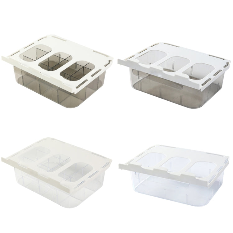 Home Wardrobe Drawer Type Underwear Socks Storage Box, With Partition (Transparent Grey), Without Partition (Transparent Grey), With Partition (Transparent), Without Partition (Transparent )