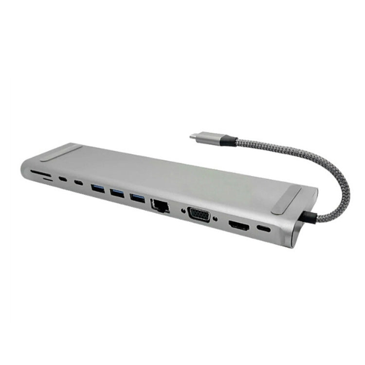 12 In 1 Multifunctional TYPE-C Extension HUB Adapter With Stand Function