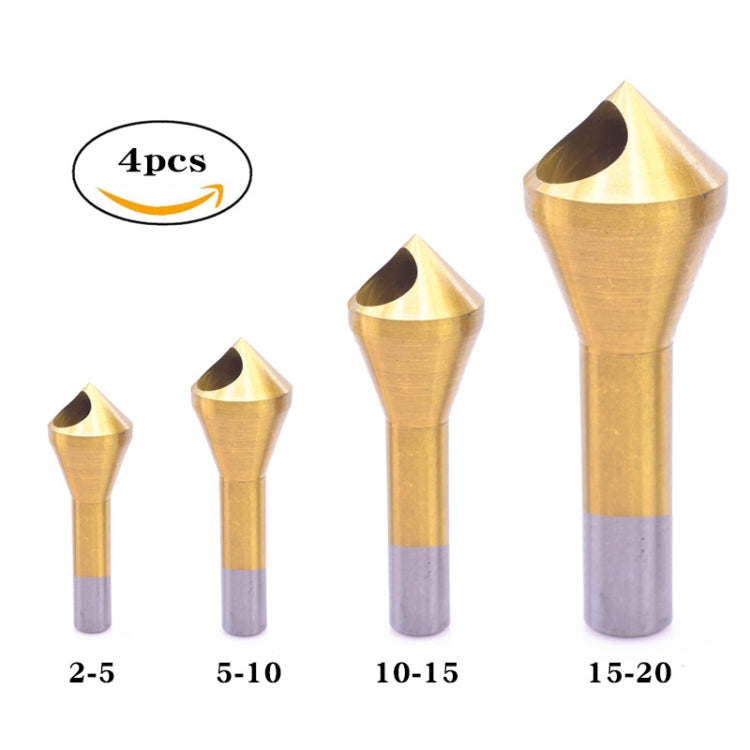 High-Speed Steel 90 Degree Renovation Interpolation Panel Chamfered Knife, 4 PCS / Set  Chamfered Knife