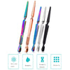 X-Shaped Stainless Steel Shaping Clip Nail Art Tools, Colorful Titanium Diamond