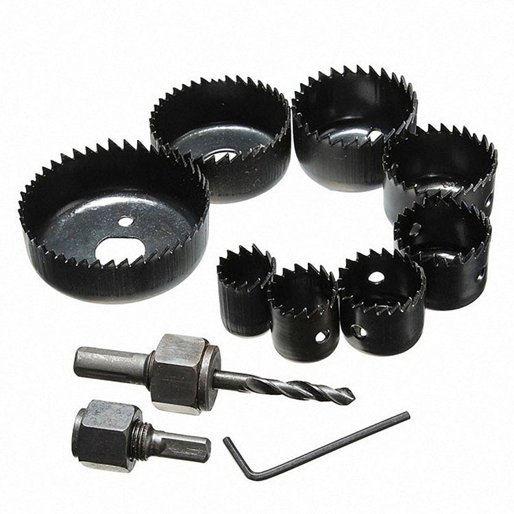 11PCS Woodworking Hole 19-64mm Plaster Plate Ceiling Light Ceiling Eye Hole Saw, 11 PCS / Set