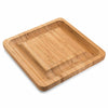 Bamboo Cheese Board With Cutter Cheese Drawer Plate, Size:, 33x33x3.5cm