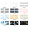 4 PCS  Crystal Film Wall Tile Sticker Imitation Marble Pattern Wall Sticker