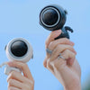 MF040 Mini Portable Leafless USB Hanging Neck Handheld Spaceman Fan, MF040 Black