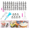 124-in-1 Cake Turntable Piping Nozzle Piping Bag Baking Tool Set