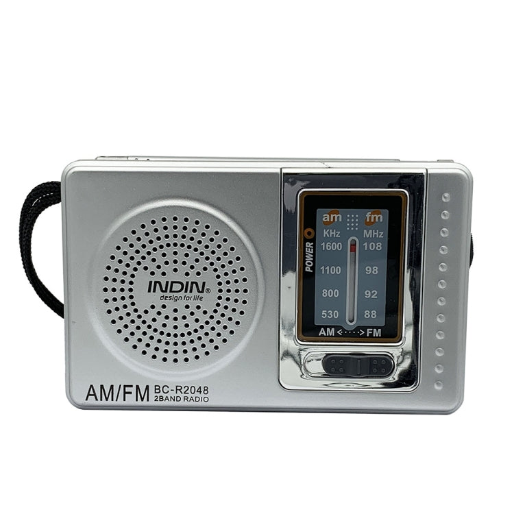 INDIN BC-R2048 AM FM Radio Telescopic Antenna Multifunction Mini Pocket Radio