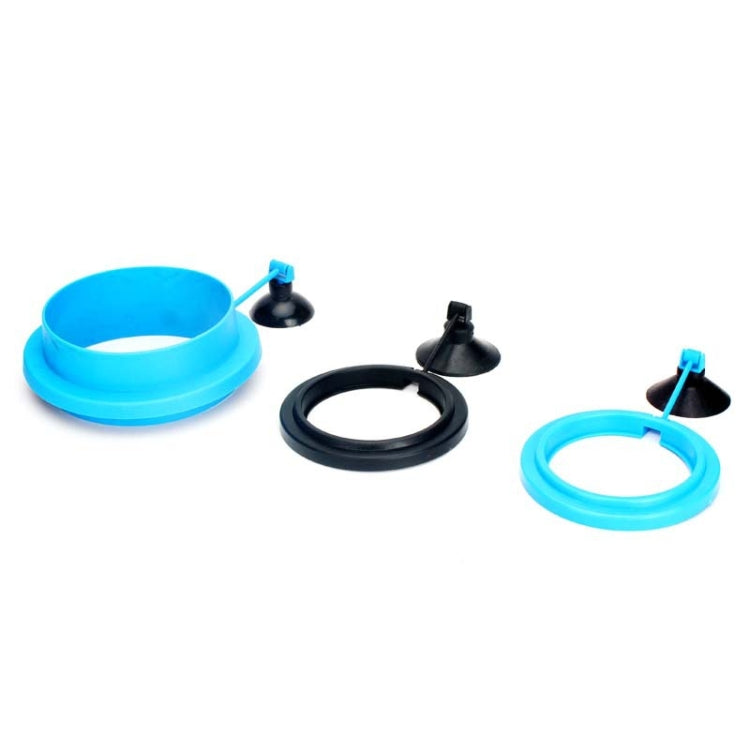10 PCS Aquarium Fish Food Feeder, Thin Black Round