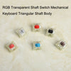 10PCS Cherry MX RGB Transparent Shaft Switch Mechanical Keyboard Triangular Shaft Body, 10pcs Tea Shaft, 10pcs Green Shaft, 10pcs Silver Shaft, 10pcs Mute Pink Shaft, 10pcs Black Shaft, 10pcs Red Shaft
