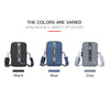 Baellerry Men Shoulder Bag Simple Casual Large Capacity Messenger Bag Business Zipper Wallet, Blue, Black, Grey