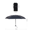 PARACHASE Mini Six Fold Bag Black Glue Sunside Sunscreen Anti-UV Sun Umbrella, Black, Navy, Khaki, Beige, Light Green