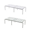 2460 Retractable Multifunctional Kitchen Shelf, White, Grey