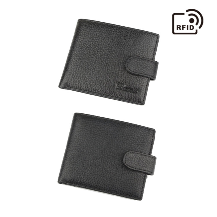 Anti-Magnetic Anti-Theft RFID Short Business Men Wallet, K-8013