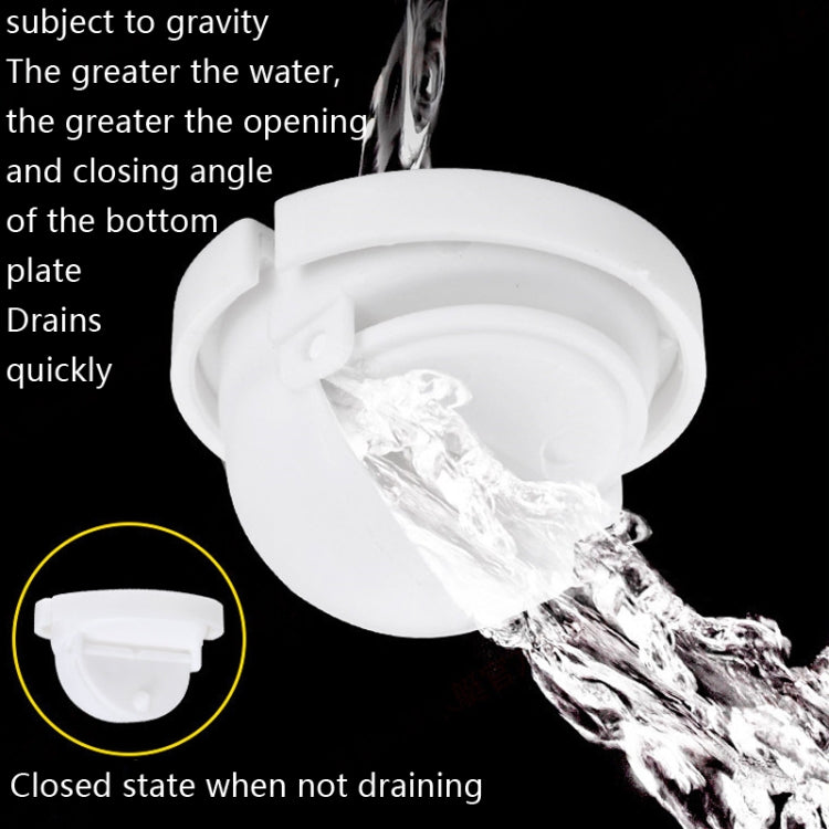 Household Deodorant Washbasin Water Pipe, Style:, A Black Flap With Basket and Overflow, B White Flap With Basket and Overflow, C Black Flap No Basket With Overflow, D White Flap No Basket With Overflow, E Black Flap Without Basket and Overflow��������...