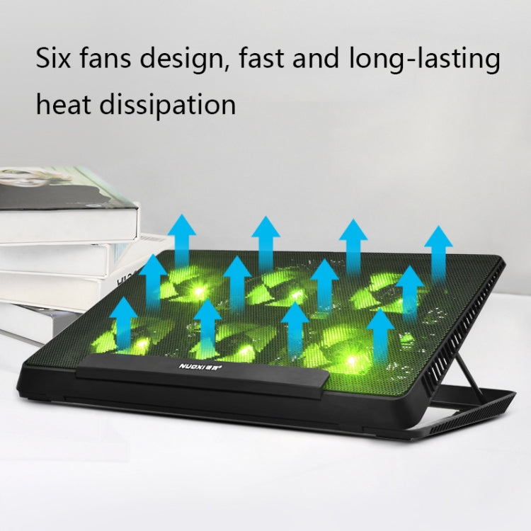 NUOXI H8 Metal Mesh Laptop Cooling Base, H8 6-Fans