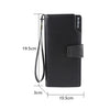 Menbense Fashion Business Simple Handbag PU Large Capacity Male Wallet, Black, Dark Brown