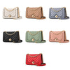 6382 One-shoulder Diagonal Rhombus Chain Bag, 6382 (White), 6382 (Khaki), 6382 (Light Grey), 6382 (Black), 6382 (Light Green), 6382 (Pink), 6382 (Dark Red)