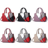 A51 PU Colorblock Ladies Handbag, Red Wine, Purple, Black, Dark Gray, Pink, Khaki
