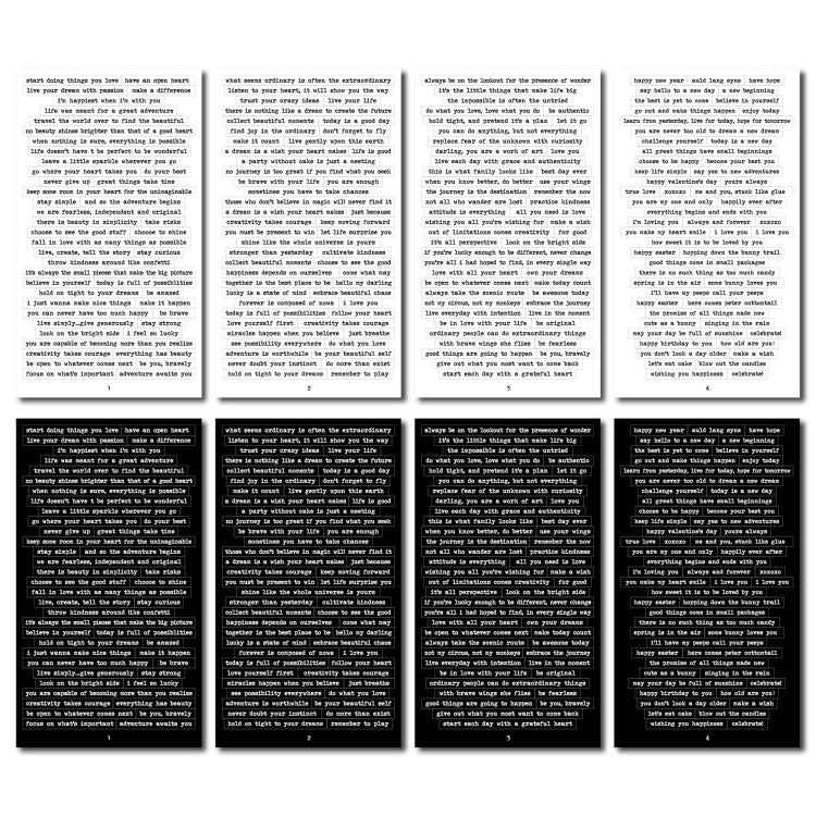 2 Sets Small Talk Stickers Hand Account DIY Retro Text Sticker Pack, 2 Sets