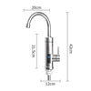 Household Kitchen Electric Hot Water Fauce EU Plug, Style:, Stainless Steel Type, Stainless Steel Universal Pipe Type