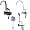 Kitchen Hot and Cold Dual-use Instant Faucets EU Plug, Style:, Oblique Screen Type, Round Screen Type, Square Screen Type