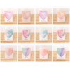 100 PCS A368 Heart Shape Thanks Greeting Card, Light Orange, Lignt Pink, Light Blue, Symphony, Purple Pink, Purple Blue, Best Blessings, I Love You, Full of Happiness, Happy Birthday, Special for You, Happy Every Day