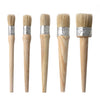 Round Head Long Handle Paintbrush Bristle Wood Handle Brush, 20mm, 25mm, 30mm, 40mm, 50mm