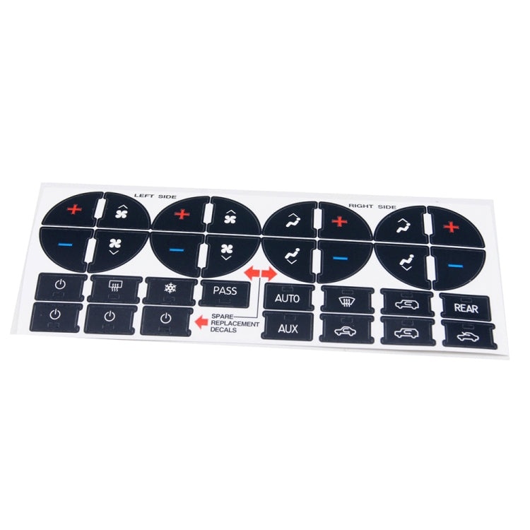Car Button Repair Sticker AC Central Control Sticker