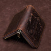 RFID Leather Organ Card Holder Large Capacity Passport Holder, Passport Holder
