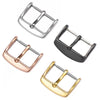 5pcs IP Plated Stainless Steel Pin Buckle Watch Accessories, Color: Silver 12mm, Silver 12mm, Silver 14mm, Silver 16mm, Silver 18mm, Silver 20mm, Rose Gold 12mm, Rose Gold 14mm, Rose Gold 16mm, Rose Gold 18mm, Rose Gold 20mm, Rose Gold 22mm, Gold 12mm�...