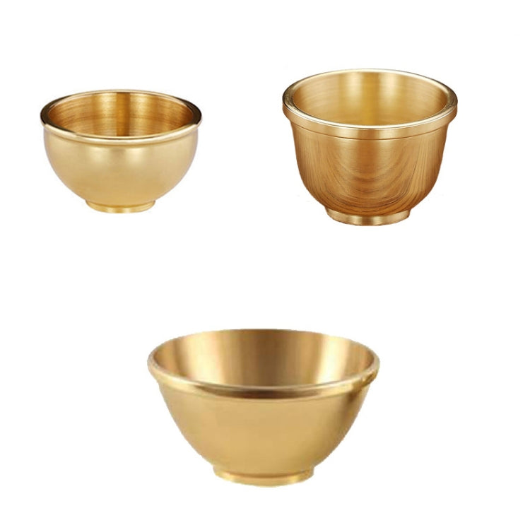 Pure Copper Thickened Water Cup For Buddha, Small, Medium, Large