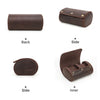 CONTACTS FAMILY Vintage Crazy Horse Leather Portable Outdoor Watch Case, CF1137