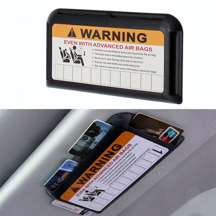 Car Sun Visor Card Holder Pass Fuel Card Holder Parking Number Card