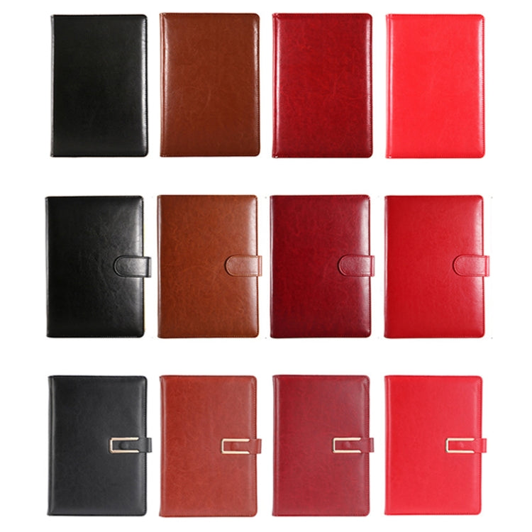 WZJZ0101 PU Leather Thickened Notebook, B5, A5