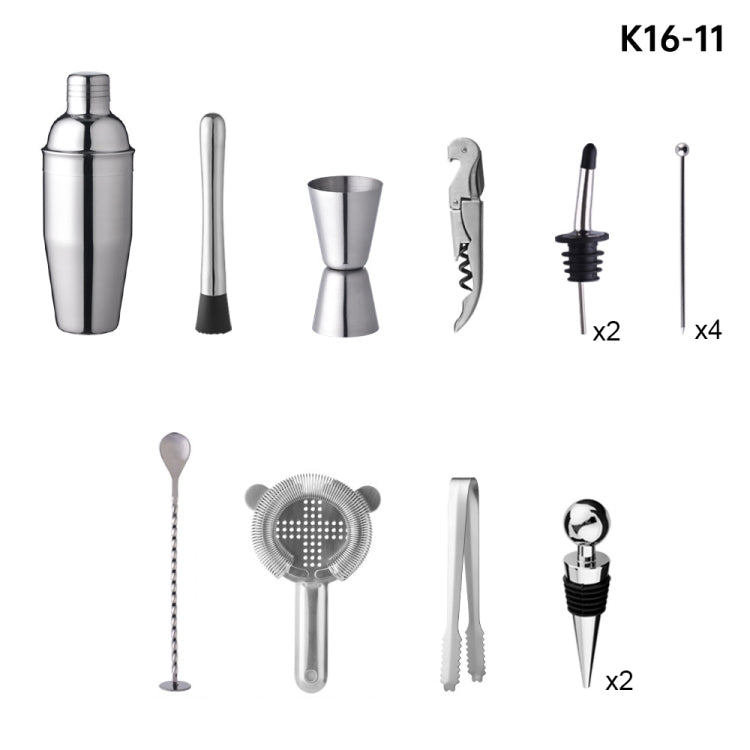 16 In 1 750ml Bamboo and Wood Rack Bartending Tool, K16-11
