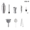10 In 1 700ml Bamboo and Wood Stand Bartending Tools, K10-19