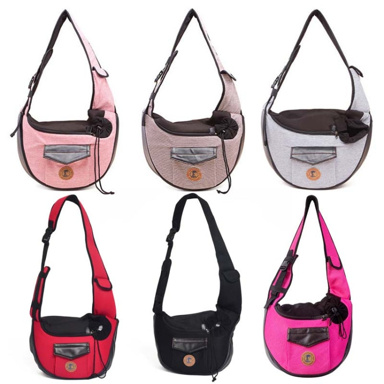 LOVOYAGER Diagonal Pet Backpack Small Dog And Cat Travel Bag, Style:, Winter Coffee, Summer Mesh Red, Summer Mesh Black