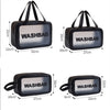 2 PCS Frosted Translucent Waterproof Storage Bag Cosmetic Bag Swimming Bag Wash Bag, Black M, Black M 2 Handles, Black L, Pink S, Pink M, Pink M 2 Handles, Pink L, White S, White M, White M 2 Handles, White L, Blue S, Blue M, Blue M 2 Handles, Blue L