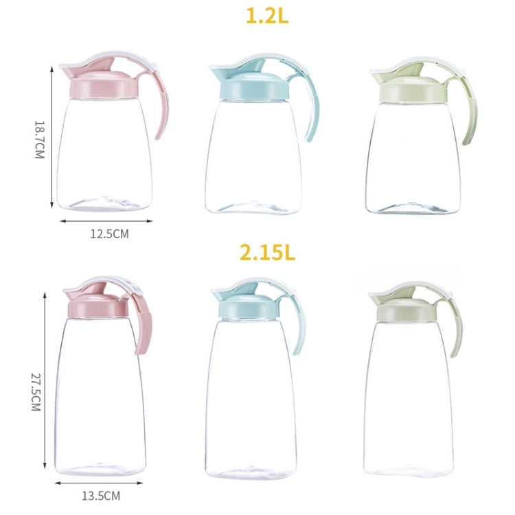 Explosion-proof Heat-resistant Cold Kettle Juice Jug Herbal Teapot, Capacity:, 1.2L (Pink), 1.2L (Blue), 1.2L (Green), 2.15L (Pink), 2.15L (Blue), 2.15L (Green)
