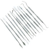 12 In 1 Stainless Steel Wax Carving Knife Dental Tool Set Clay Modeling Tool, 12 In 1 Knife