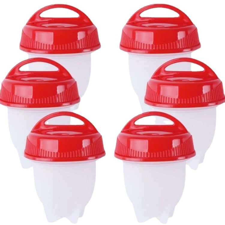 6 PCS/Set Eierkokers Cooker Silicone Non-stick Egg Steamer, Egg Steamer