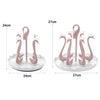 Home Portable Drainer Cup Holder With Rotatable Tray, Specification:, Four Cups, Six Cups