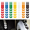 10 PCS Car Stripe Reflective Sticker Motorcycle Fender Arrow Stickers, 10 PCS Green, 10 PCS range, 10 PCS Black, 10 PCS Silver, 10 PCS Red, 10 PCS Blue, 10 PCS Yellow